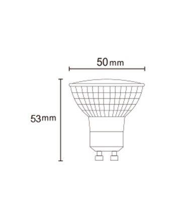 ***OFER/DES***BOMBILLA LED - GU10 DICROICA - 4W -5000K - 300Lm - 110º